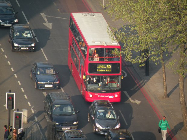  autobus de la ligne 30, direction Marble Arch